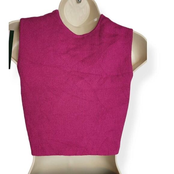 Wild Fable Knit Front twist Crop Top Large - Picture 2 of 3